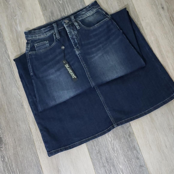 Blank NYC Denim Skirt Maxi Blue - Picture 3 of 7